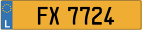 Trailer License Plate